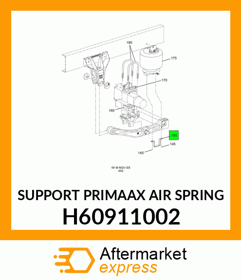 SUPPORT PRIMAAX AIR SPRING H60911002