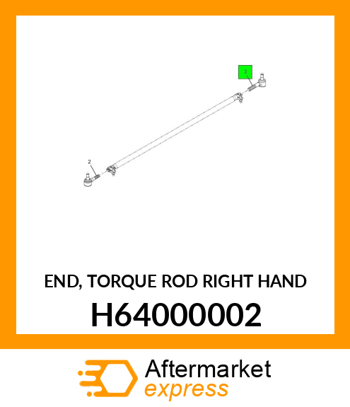 END, TORQUE ROD RIGHT HAND H64000002