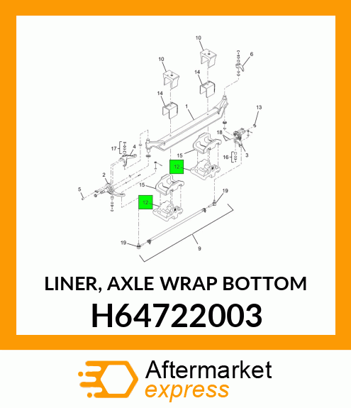 LINER, AXLE WRAP BOTTOM H64722003