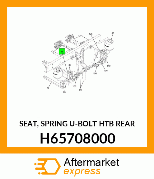 SEAT, SPRING U-BOLT HTB REAR H65708000