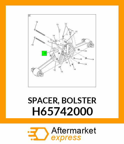 SPACER, BOLSTER H65742000