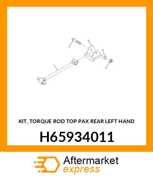 KIT, TORQUE ROD TOP PAX REAR LEFT HAND H65934011