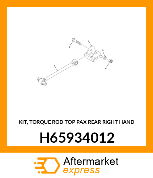 KIT, TORQUE ROD TOP PAX REAR RIGHT HAND H65934012