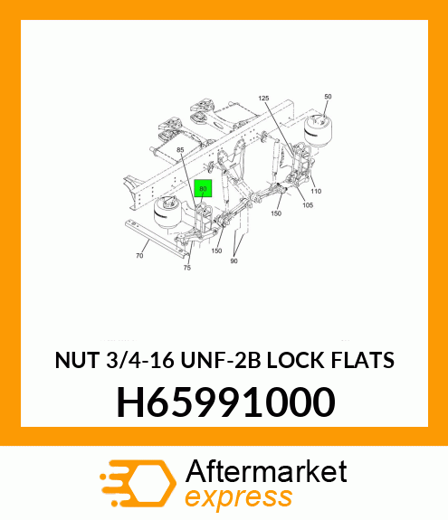 NUT 3/4-16 UNF-2B LOCK FLATS H65991000