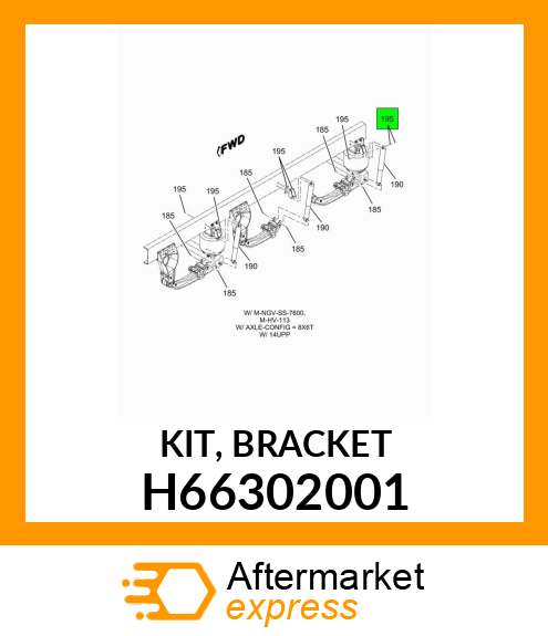 KIT, BRACKET H66302001