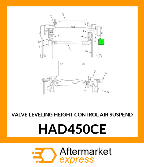 VALVE LEVELING HEIGHT CONTROL AIR SUSPEND HAD450CE