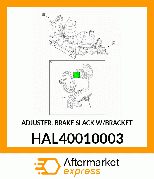 ADJUSTER, BRAKE SLACK W/BRACKET HAL40010003