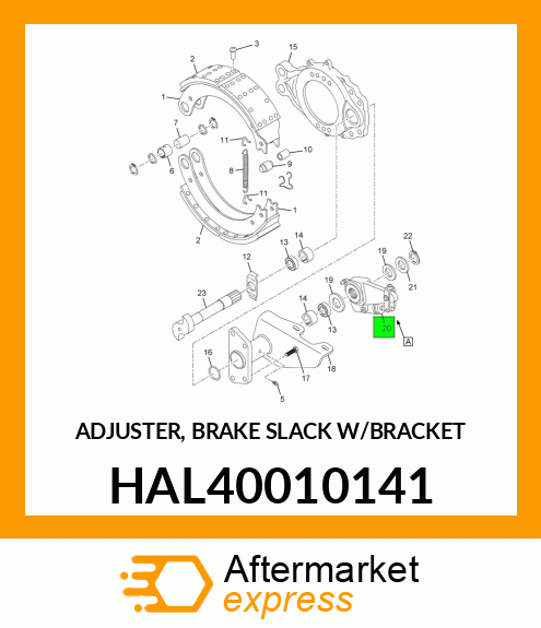 ADJUSTER, BRAKE SLACK W/BRACKET HAL40010141