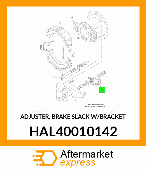 ADJUSTER, BRAKE SLACK W/BRACKET HAL40010142