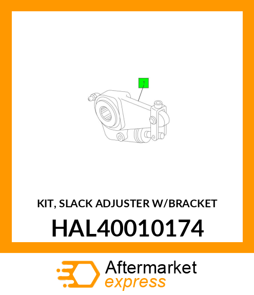 KIT, SLACK ADJUSTER W/BRACKET HAL40010174