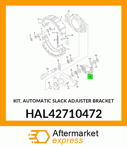 KIT, AUTOMATIC SLACK ADJUSTER BRACKET HAL42710472