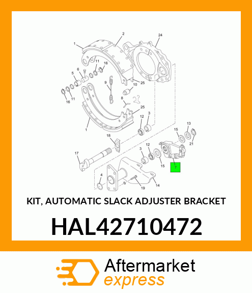 KIT, AUTOMATIC SLACK ADJUSTER BRACKET HAL42710472