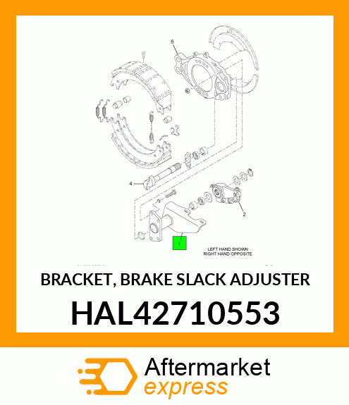 BRACKET, BRAKE SLACK ADJUSTER HAL42710553