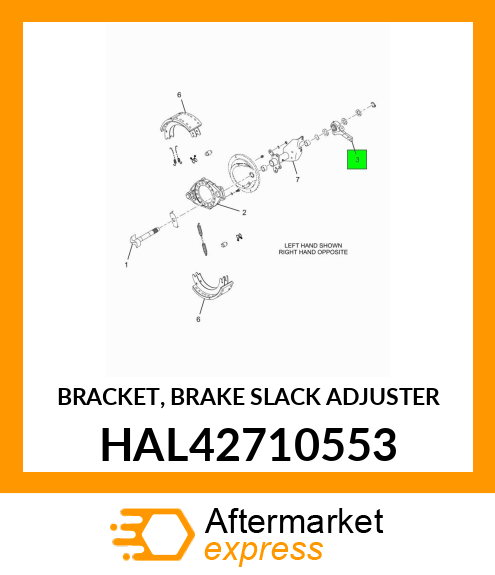 BRACKET, BRAKE SLACK ADJUSTER HAL42710553