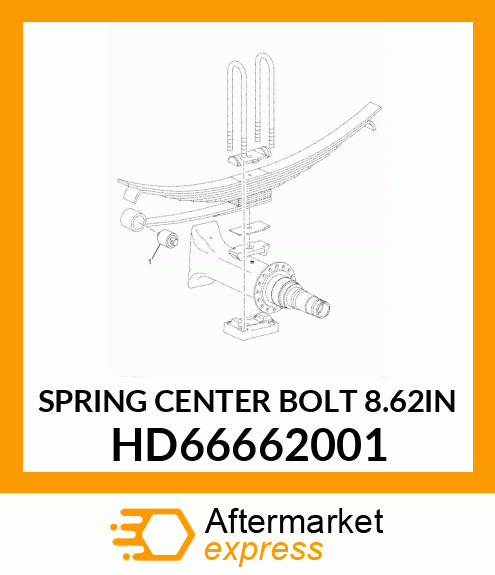 SPRING CENTER BOLT 8.62IN HD66662001