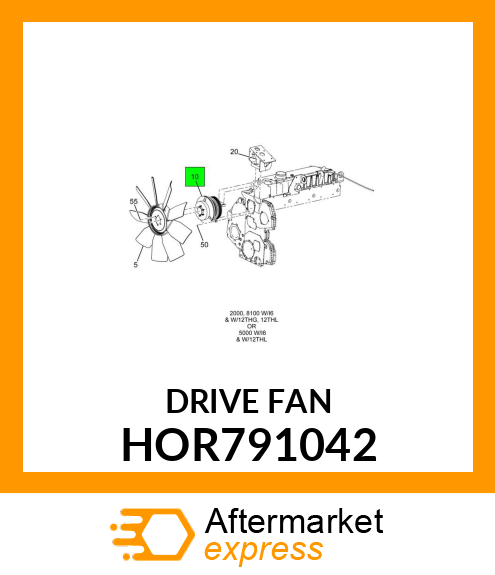 DRIVE FAN HOR791042