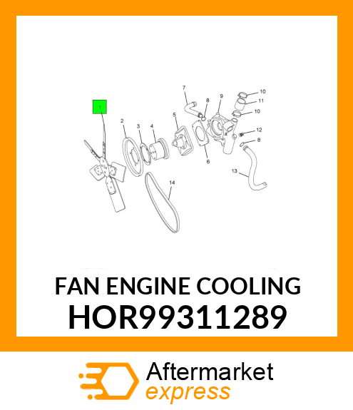 FAN ENGINE COOLING HOR99311289