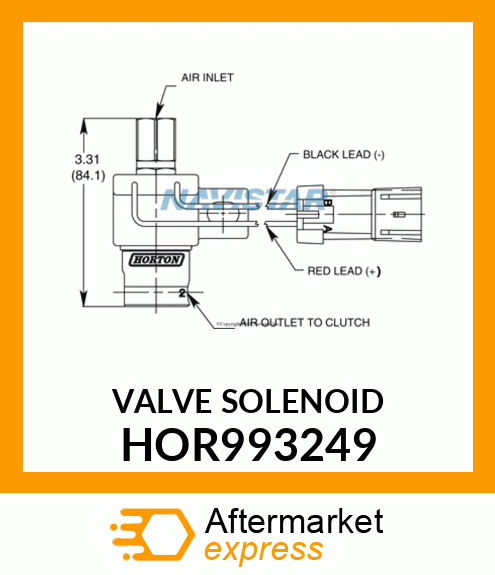 VALVE SOLENOID HOR993249