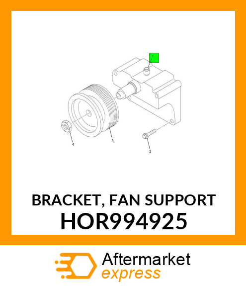 BRACKET, FAN SUPPORT HOR994925