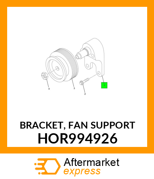 BRACKET, FAN SUPPORT HOR994926