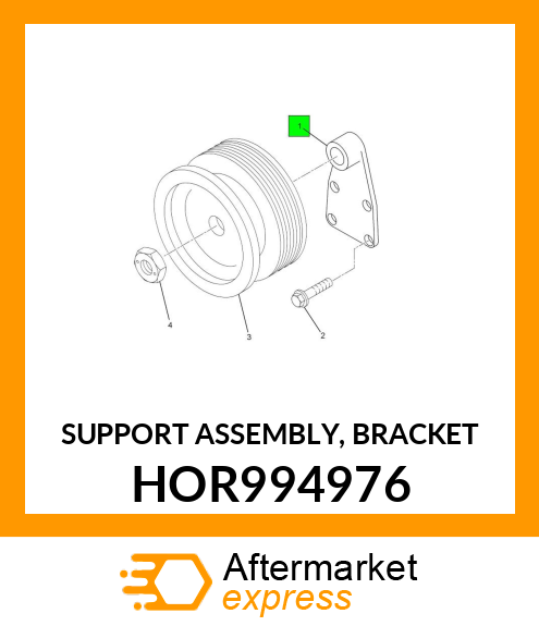 SUPPORT ASSEMBLY, BRACKET HOR994976