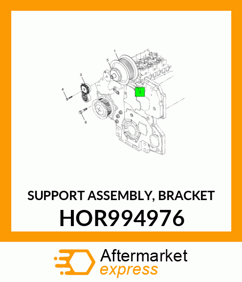 SUPPORT ASSEMBLY, BRACKET HOR994976