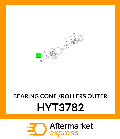 BEARING CONE /ROLLERS OUTER HYT3782