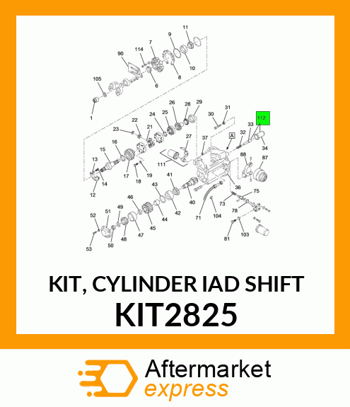 KIT, CYLINDER IAD SHIFT KIT2825