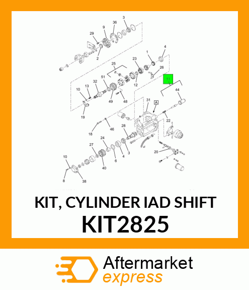 KIT, CYLINDER IAD SHIFT KIT2825