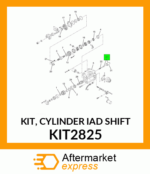 KIT, CYLINDER IAD SHIFT KIT2825