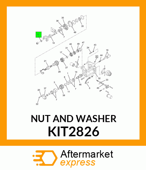 NUT AND WASHER KIT2826