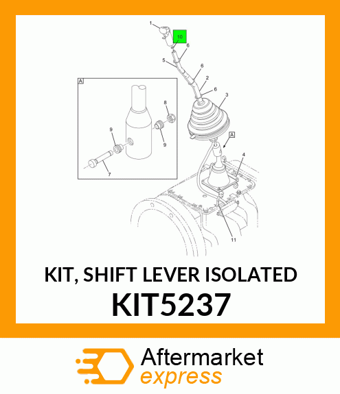 KIT, SHIFT LEVER ISOLATED KIT5237