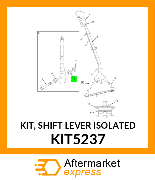 KIT, SHIFT LEVER ISOLATED KIT5237