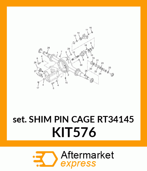 SET SHIM PIN CAGE RT34145 KIT576