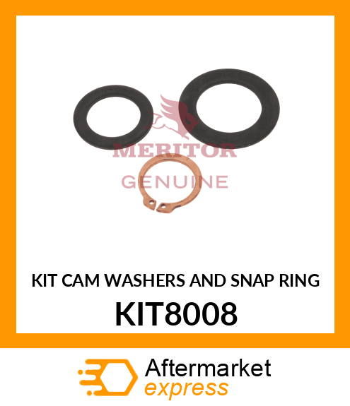 KIT CAM WASHERS AND SNAP RING KIT8008