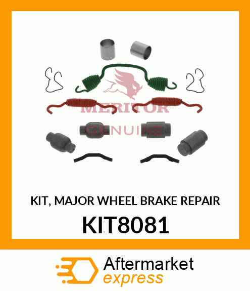 KIT, MAJOR WHEEL BRAKE REPAIR KIT8081