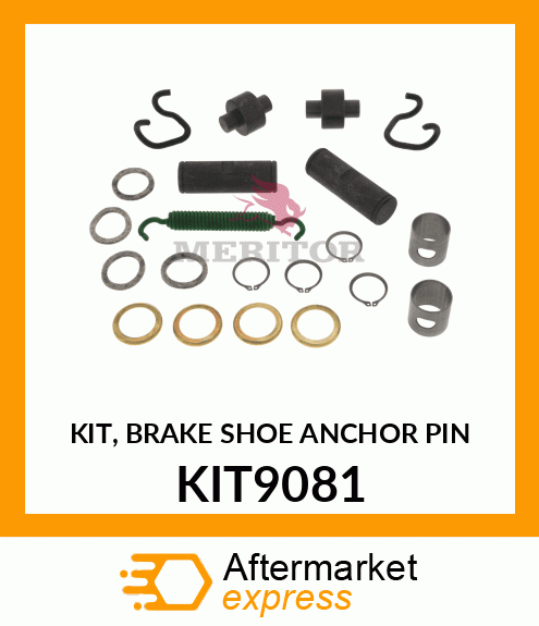 KIT, BRAKE SHOE ANCHOR PIN KIT9081