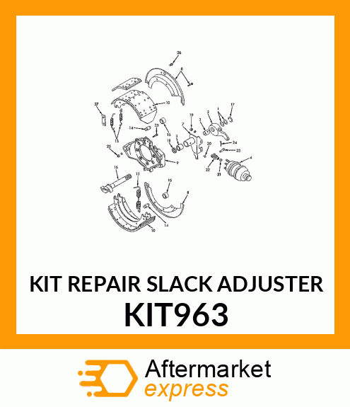 KIT REPAIR SLACK ADJUSTER KIT963