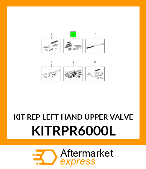 KIT REP LEFT HAND UPPER VALVE KITRPR6000L