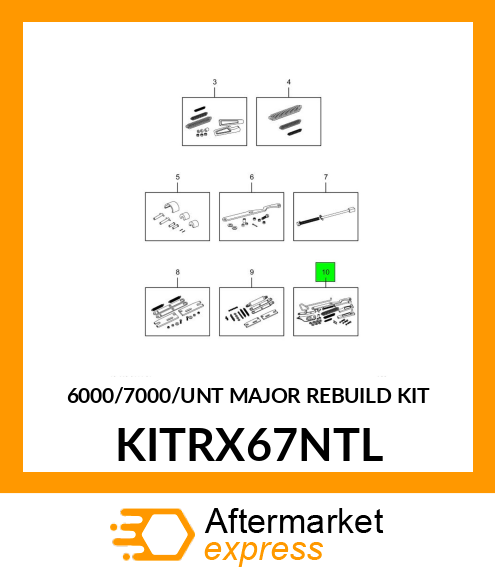 6000/7000/UNT MAJOR REBUILD KIT KITRX67NTL