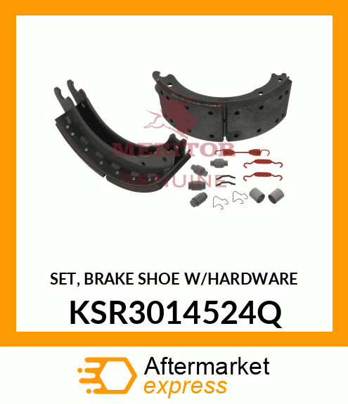 SET, BRAKE SHOE W/HARDWARE KSR3014524Q