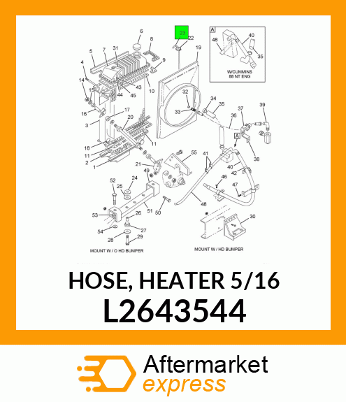 HOSE, HEATER 5/16" L2643544