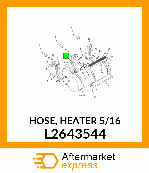 HOSE, HEATER 5/16" L2643544