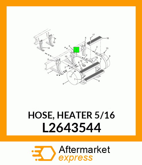 HOSE, HEATER 5/16" L2643544