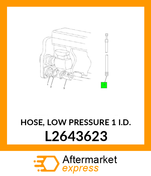 HOSE, LOW PRESSURE 1" I.D. L2643623