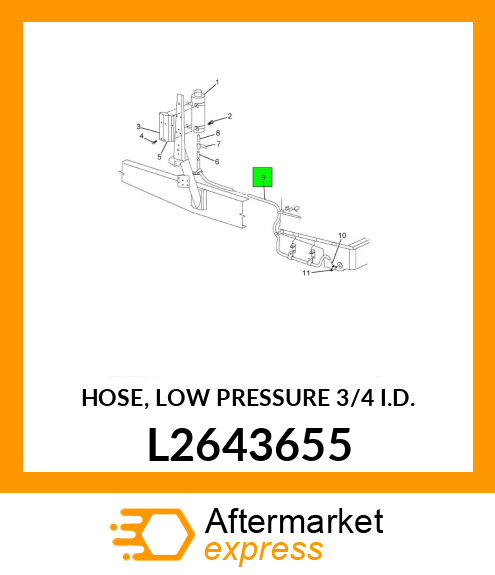 HOSE, LOW PRESSURE 3/4" I.D. L2643655