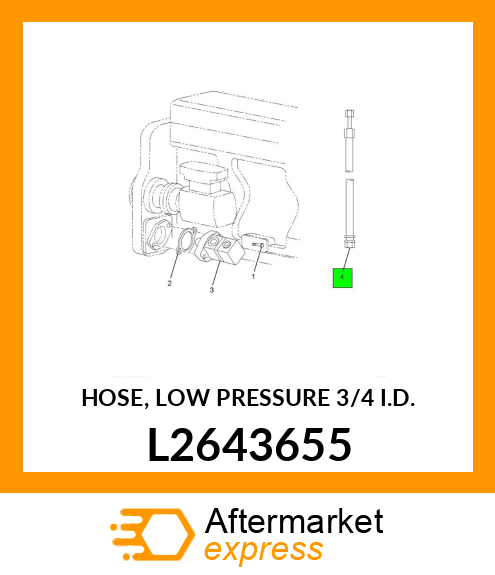 HOSE, LOW PRESSURE 3/4" I.D. L2643655