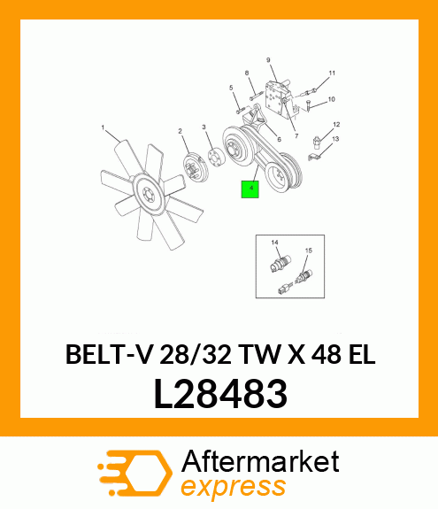 BELT-V 28/32 TW X 48 EL L28483