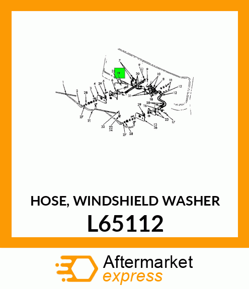 HOSE, WINDSHIELD WASHER L65112