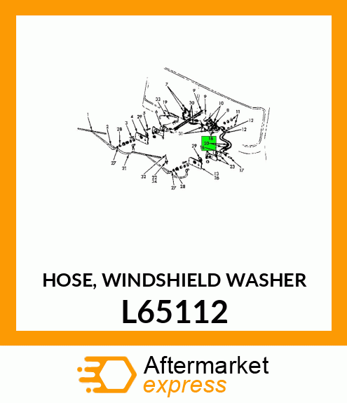 HOSE, WINDSHIELD WASHER L65112